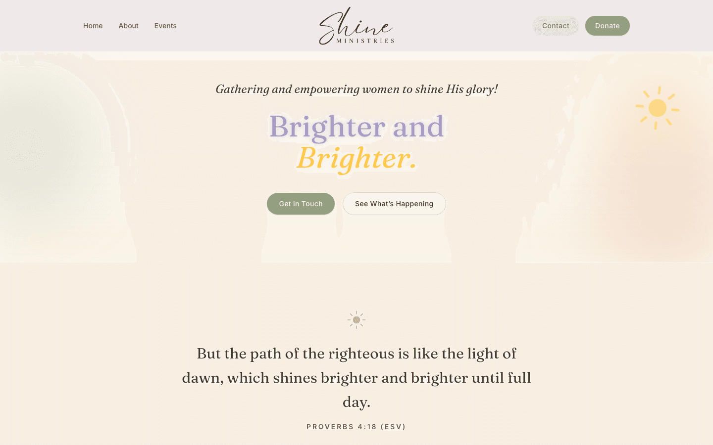 Shine Ministries screenshot